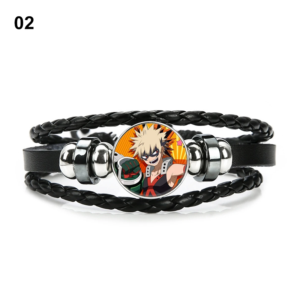 Браслет унисекс из искусственной кожи аниме с шармами Моя геройская Академия
