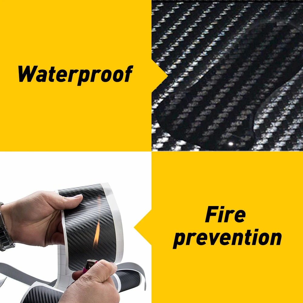 4PCS Car Door Sill Carbon Sticker For Ford Fiesta Mondeo Leather Fiber Plate Threshold Auto Accessories | Автомобили и мотоциклы