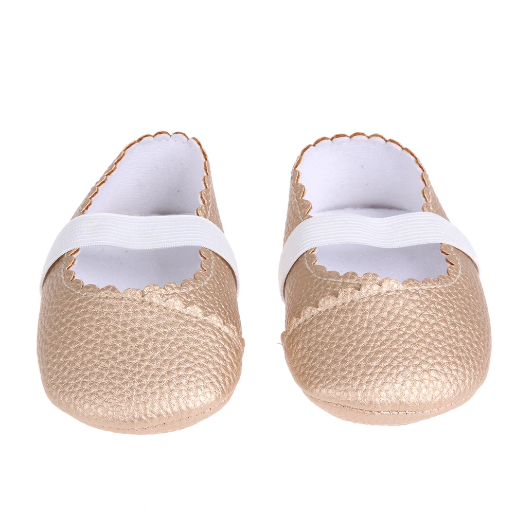 

0-6M Baby Toddler Shoes Lace PU Dance Shoes Non-Slip Oxford Bottom Baby Toddler Shoes Baby Girl Garden Shoes 11cm
