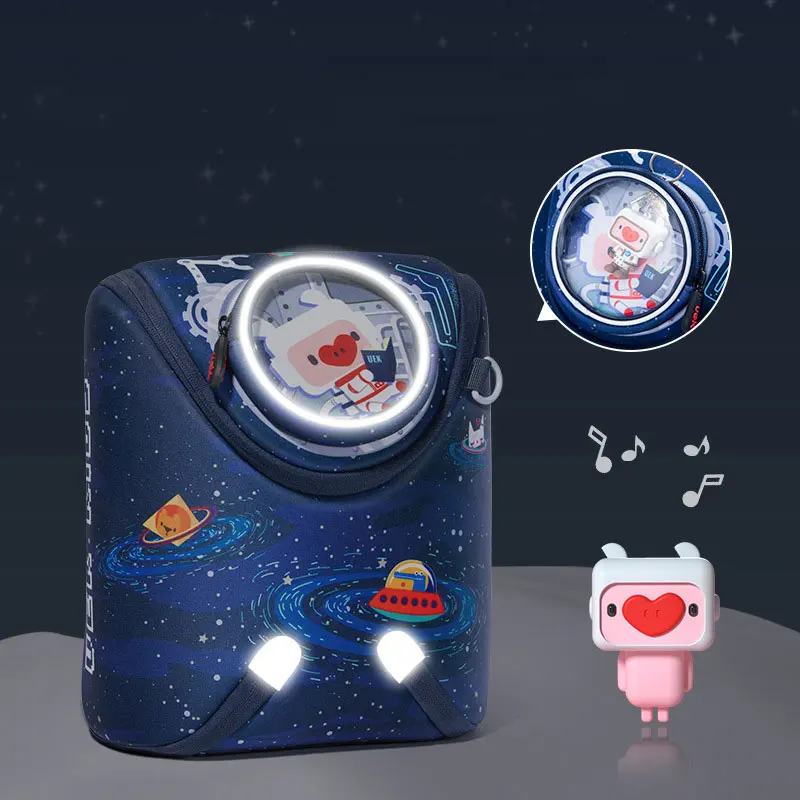Kids Space Ship Printed Backpack 3D Cartoon School Bag for Preschool Kindergarten Toddler Backpack Mochila Infantil sac a dos
