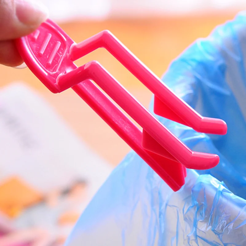 4 шт. пластиковый держатель для мусорного мешка Зажим мусорная корзина зажим