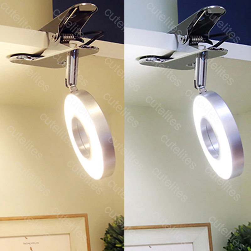 Светодиодная настольная лампа с зажимом приглушаемый светильник для чтения Уход