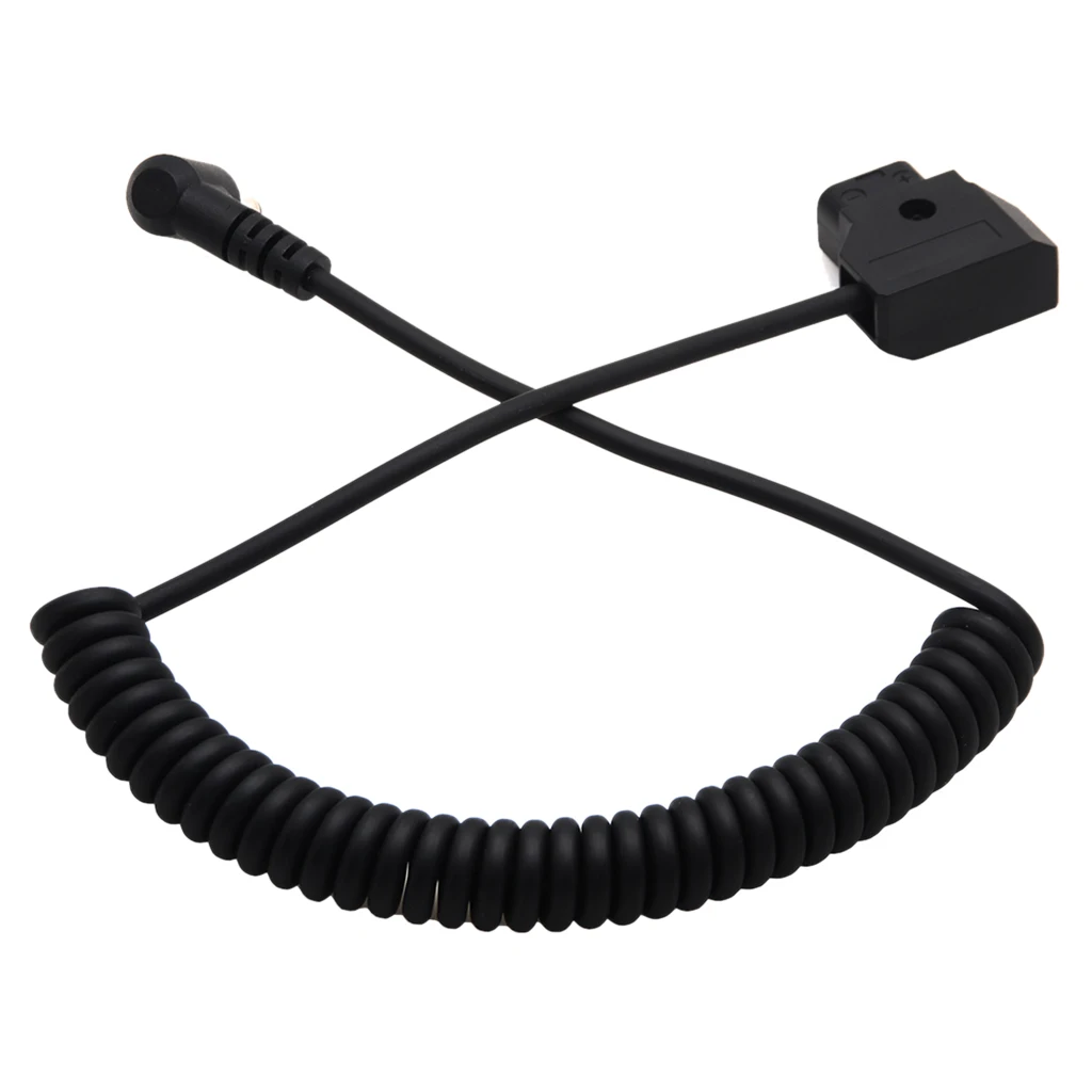 Спиральный Кабель с разъемом D-Tap для штепсельной вилки постоянного тока DSLR Rig Power