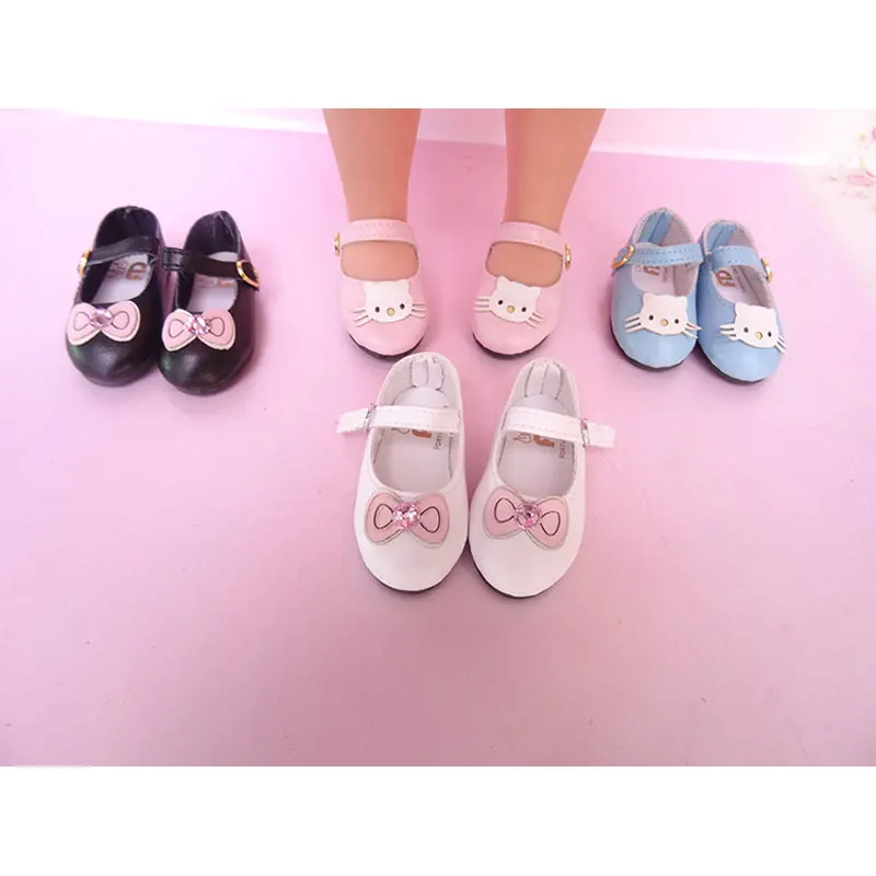 

1 Pair ob11 Hand-made Leather Shoes Uniform shoes for Obitsu111/12 bjd doll shoes doll accessories