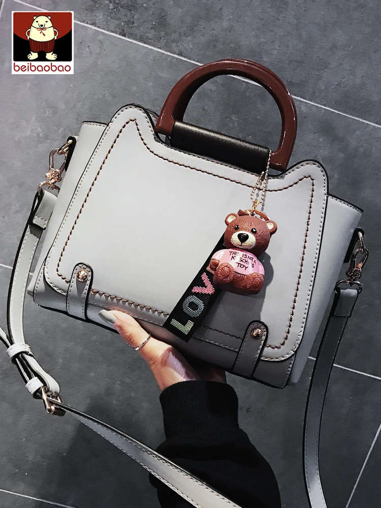 Повседневные модные дамские сумочки высокого качества серый классический