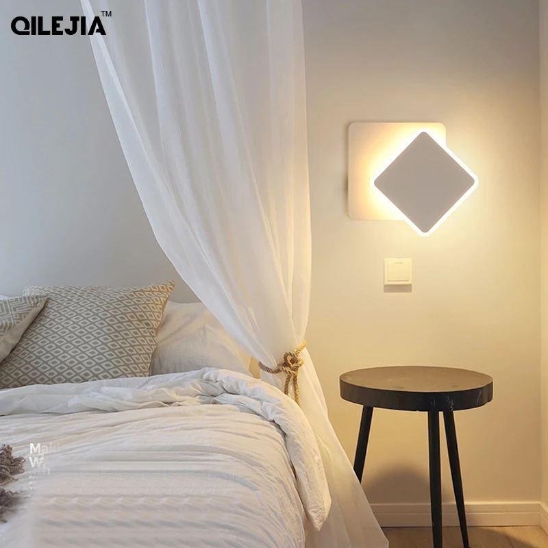 

Wall lamp bedroom living room creative fashion decoration simple personality hotel wall background wall rotating lamps