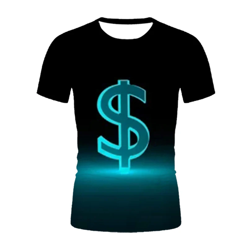 

U.S. 3D print T-shirt men's Short Sleeved T shirt summer Casual dollar Tops Hip Hop Tees Fashion t shirt for men Graphic Tshirts