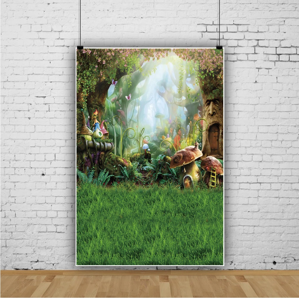 

DAWNKNOW Photography Background Backdrop Fairy Tale Forest Baby Kids Children Photocall Photo Studio Decor Photographic Shoot