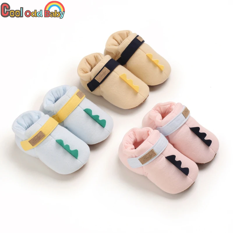 Brand New Winter Warm Baby Shoes For Boys Girls Cartoon Newborn Infant Toddler Soft Crib First Walkers Cotton Non-slip Footwear