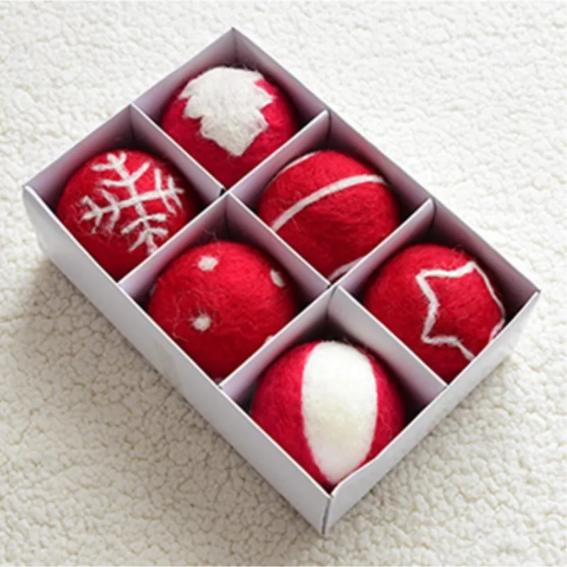 DIY шарик из шерстяного войлока кулон Рождественская елка висячие украшения