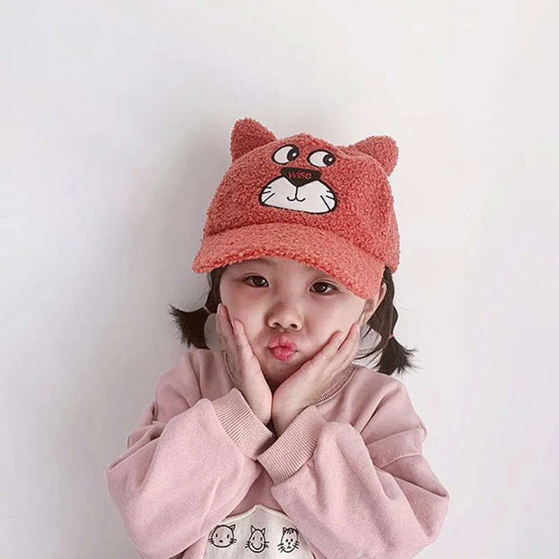 Милые детские бейсбольные шапки с героями мультфильмов сезон осень-зима