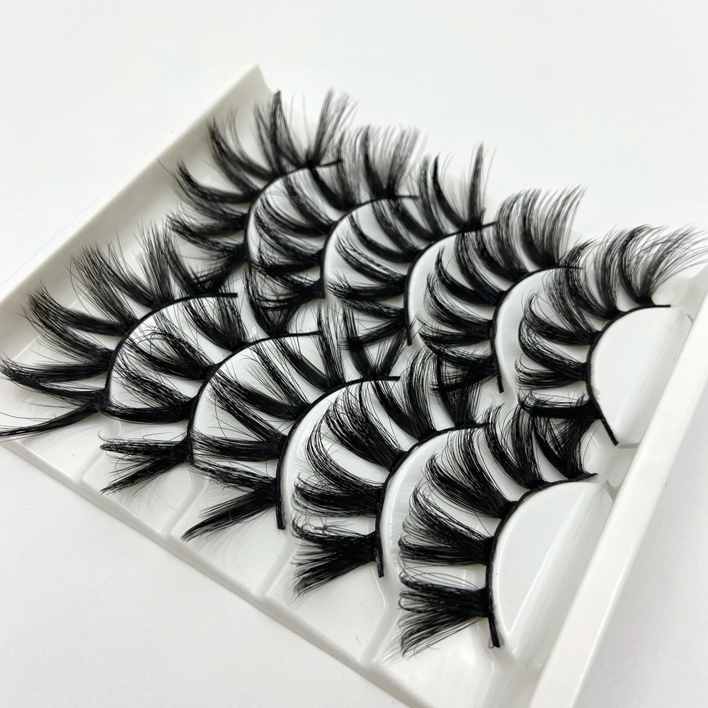 Buzzme, 5 пар, 3D11, искусственные норковые ресницы, натуральные накладные ресницы, накладные ресницы, драматический объем, макияж, наращивание ресниц, шелковые ресницы