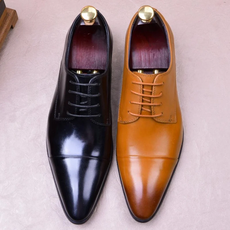 Итальянская дизайнерская шапочка Мужская официальная обувь вечерние туфли