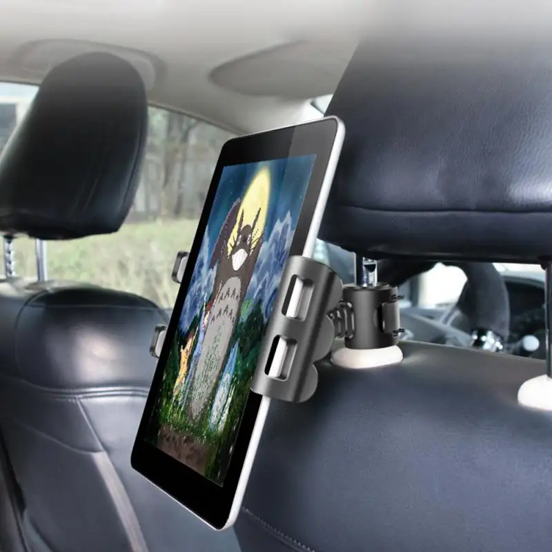 universal car back seat car back tablet headrest mount holder stand for 7 13 inch tablet gps ipad car accessories tool free global shipping