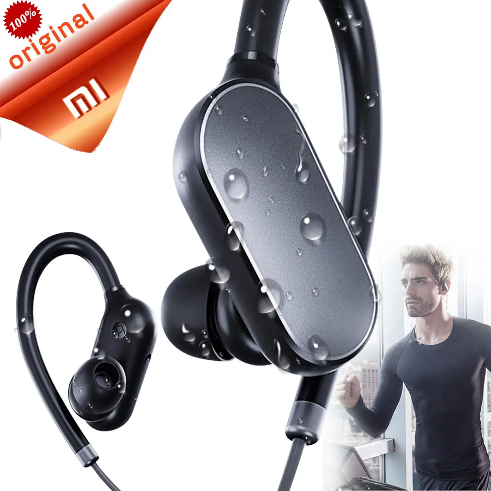 Оригинальные Xiaomi mi Bluetooth наушники гарнитура Bluetooth 4,1 с mi c водонепроницаемые Беспроводные спортивные наушники спортивные Xiao mi наушники
