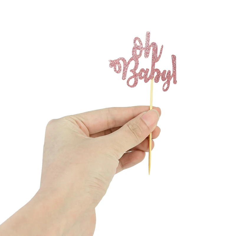 Топпер для торта на день рождения блестящий золотой красный синий топ флаг