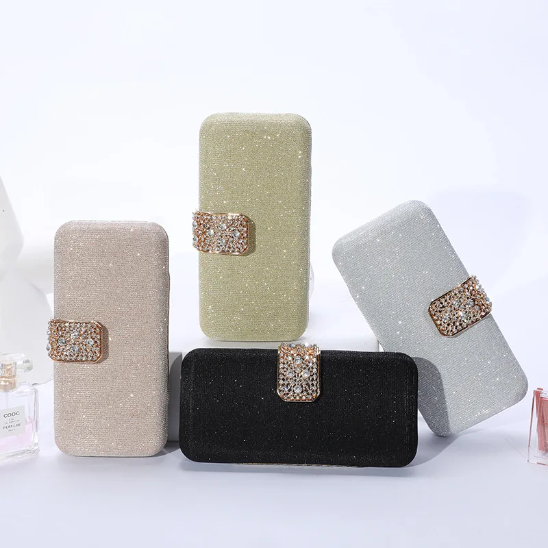 

Women Evening Clutch Bag Sequin Diamond Wedding Shoulder Bag Dinner Party Purses And Handbags New Small Bridal Sac Femme