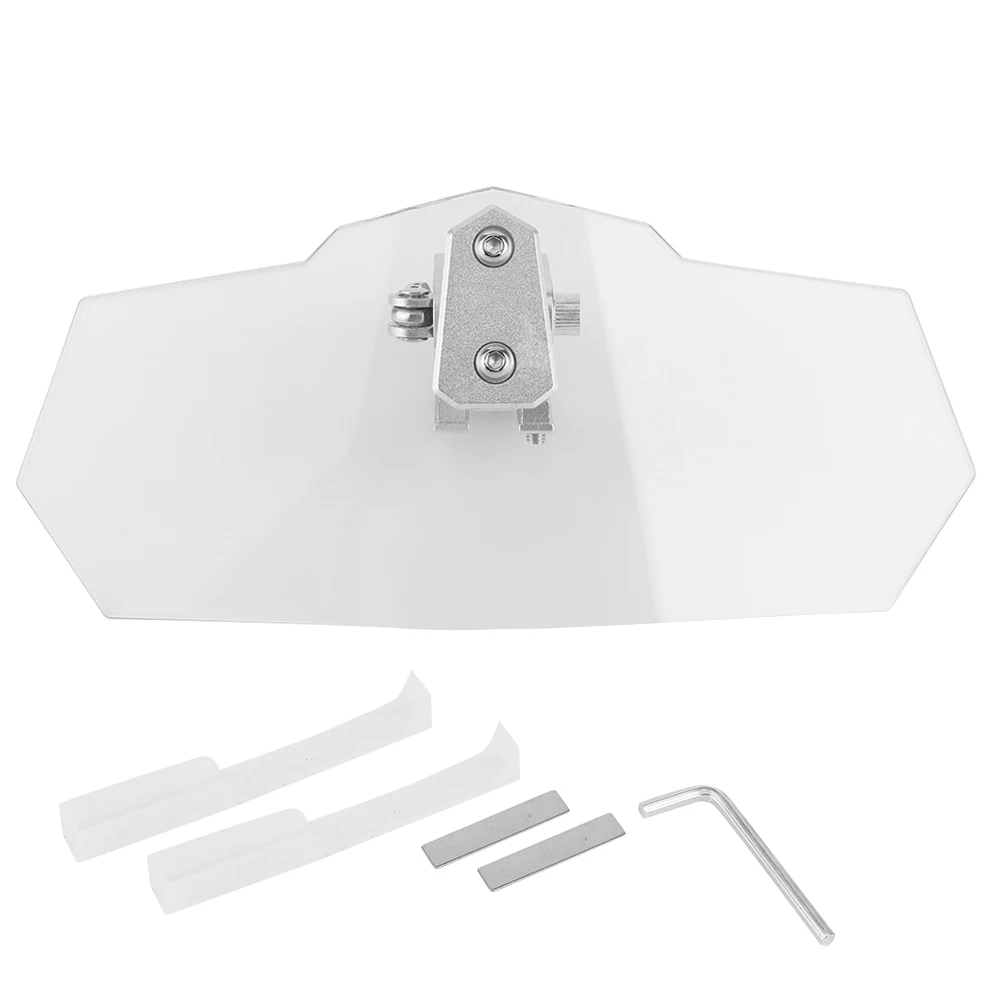 

Windshield Extension Kit Universal Heighten Adjustable Clip On Spoiler Motorcycle Wind Deflector