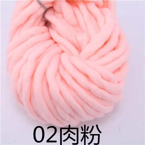 02 meat pink 250 г 36 м супер толстая натуральная Мериносовая Шерсть Толстые пряжи войлочная шерстяная фитильная пряжа для прядения ручного вязания пряжа зима теплая - Цвет: 02 meat pink