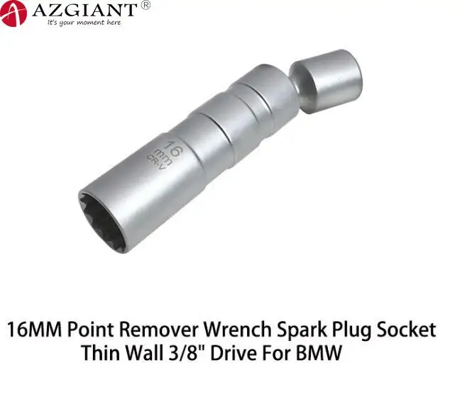 

AZGIANT Car 14mm 16MM Point Remover Wrench Spark Plug Socket Thin Wall 3/8" Drive For BMW BUICK CRUZE BENZ AUDI
