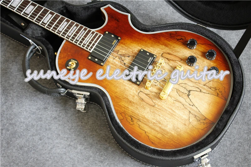 Китай Suneye Пользовательские электрогитара с естественной древесины красное