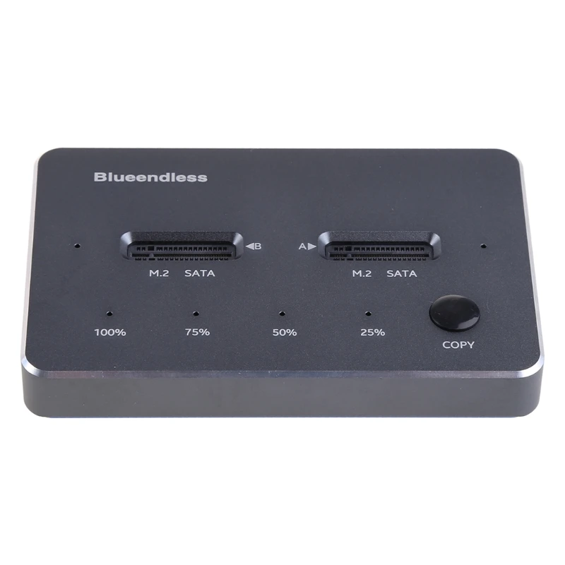 m 2 sata dual disk ssd solid state drive base usb3 1 external duplicator hard drive box10gbps super fast qxnf free global shipping