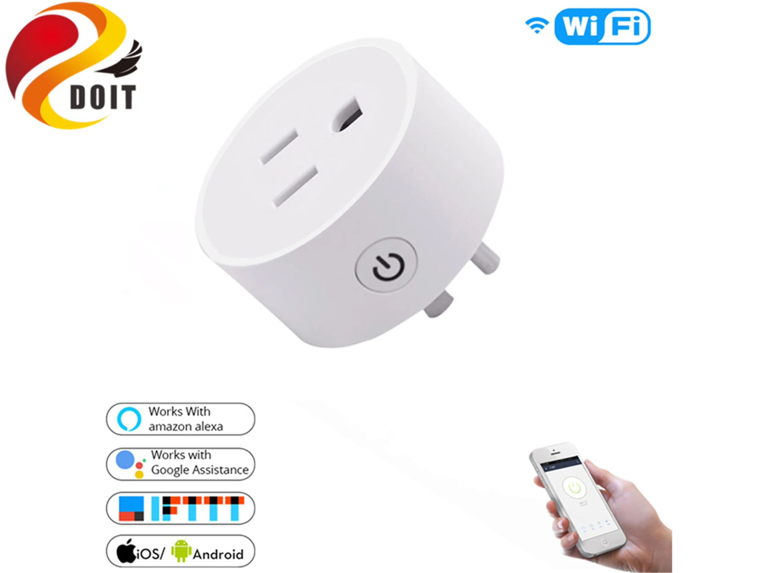 Беспроводной смарт-выключатель SZDOIT с поддержкой Wi-Fi и голосовым управлением