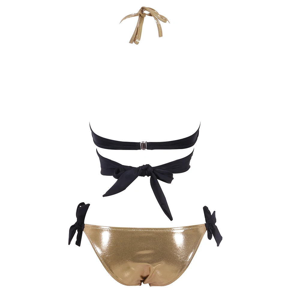 Холтер бикини комплект 2019 ванный Комплект Кожа Плавание костюм Одежда для