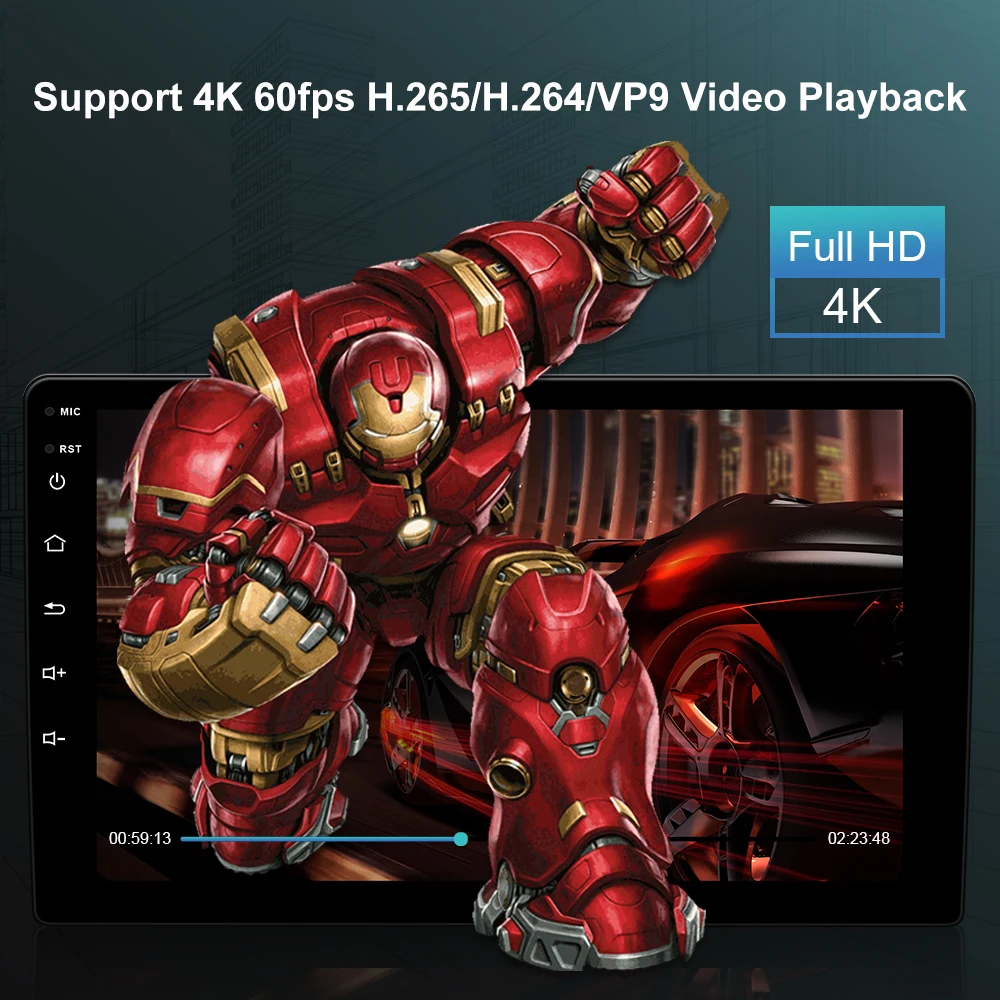Автомагнитола Isudar мультимедийный плеер на Android 11 с GPS DVD DSP для
