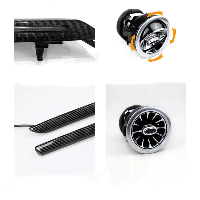 

LED luminous air outlet Suitable for Audi A3 gradient air conditioner air outlet 21 color /32 color ambient light Screen control