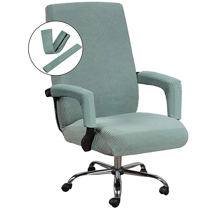 

Office Chair Covers Elastic High Back Universal Computer Chair Cover Boss Rotating Gaming Chair Slipcovers with Armrest Cover