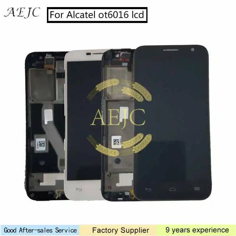 Для Alcatel Idol 2 Mini OT6016 6016X 6016A 6016 6016D ЖК-дисплей с сенсорным экраном дигитайзер в сборе