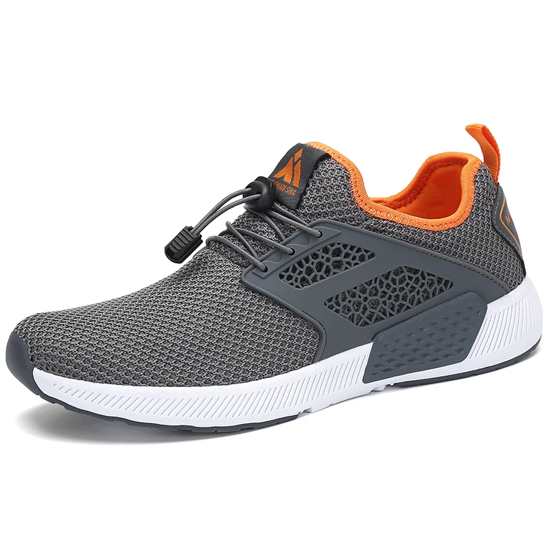 Осенняя мужская спортивная обувь дышащие сетчатые кроссовки женская уличная для