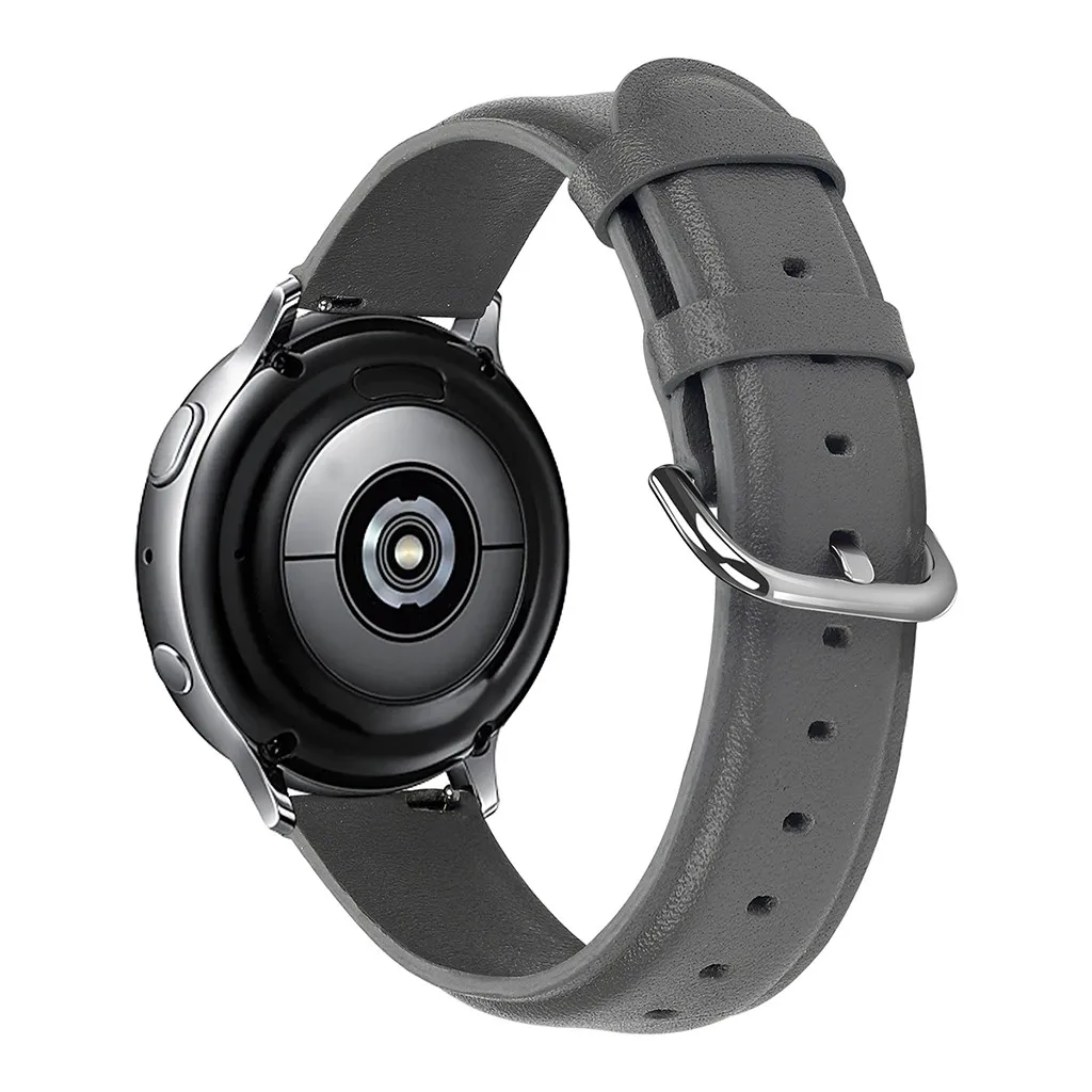 Смарт-часы, ремешок, браслет для samsung Galaxy Watch, кожаный ремешок для часов, ремешок для samsung Galaxy Watch Active 1/2, 40 мм/44 мм