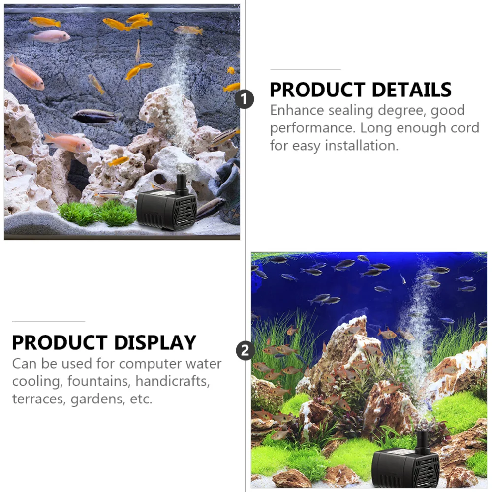 

Miniature Water Pump Mini DC 12V Brushless Submersible Water Pump for Fish Tank