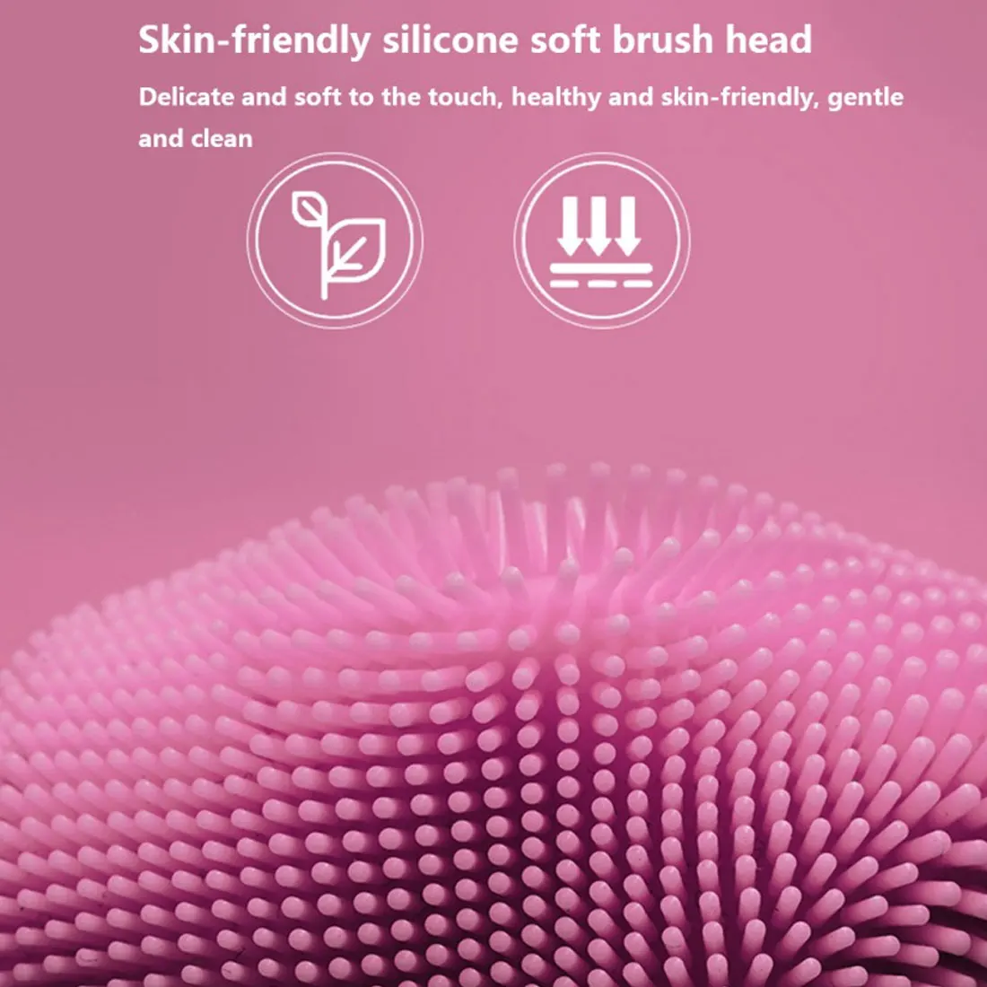 Силиконовая щетка для чистки лица ультразвуковая вибрационная электрическая