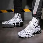 Кроссовки мужские, легкие, дышащие, белые, большого размера, весна 2021