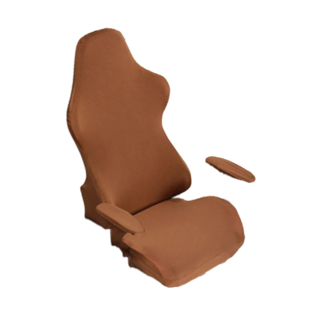 

Internet Bar Computer Seat Swivel Chair Armchair Armrest Covers - Black, as described