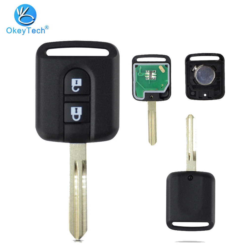 Ключ дистанционного управления OkeyTech для Nissan Qashqai J11 2011 NV200 Sunny Xtrail Keys 2 кнопки 433 МГц