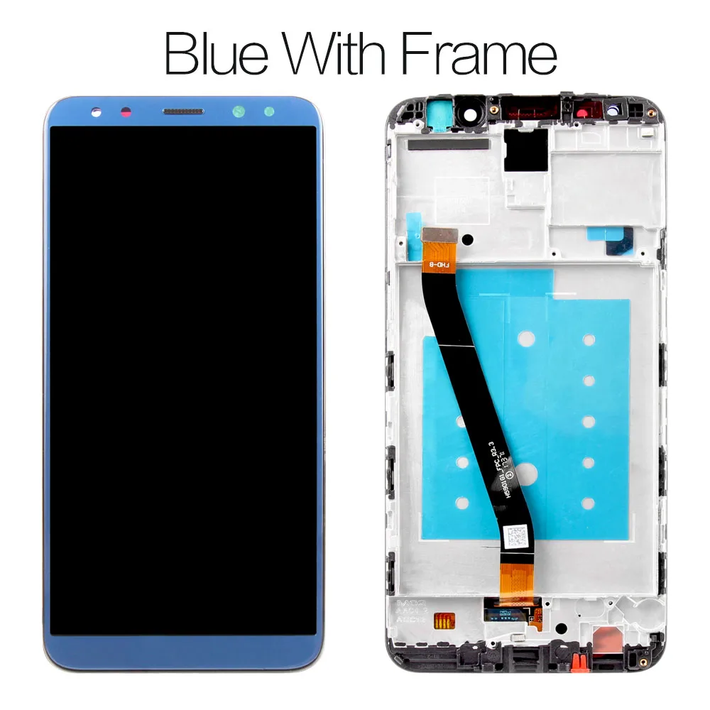 Для huawei mate 10 Lite ЖК сенсорный экран с рамкой дисплей huawei mate 10 Lite дисплей ЖК Nova 2i RNE-L21 Замена - Цвет: Blue with Frame