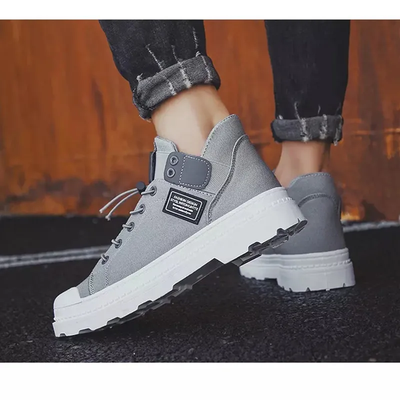 Мужская парусиновая обувь цвет белый черный серый мужские кроссовки