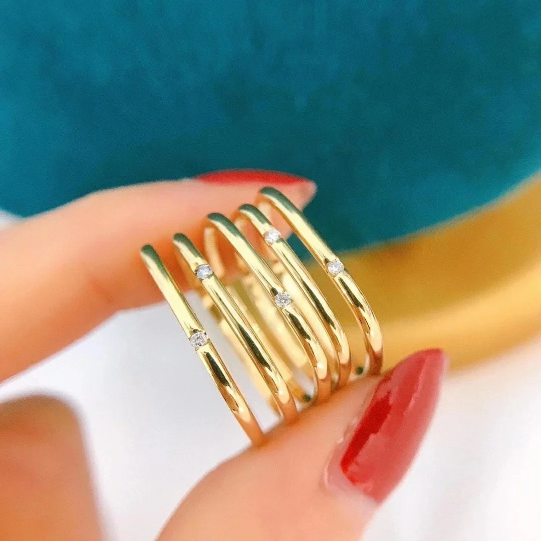 

Женское кольцо с белым цирконием, золотистые серебристые кольца для женщин, кольца для вечеринок, свадебные кольца для женщин, подарок на де...