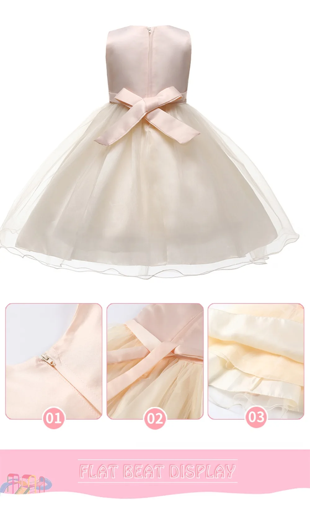 Children Halloween Girl Costume Princess Dress Toddler 7 Colors Candy Wedding Dresses for Girls Flowers Kids Holiday Gift