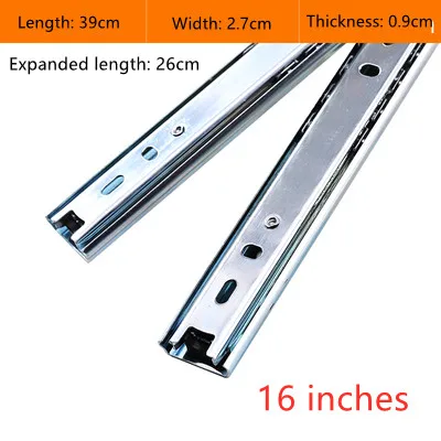 

Ширина 27 мм, направляющая для выдвижного ящика, поднос для клавиатуры для компьютерного стола, два слайда, бесшумный шар, 2-секционная направляющая