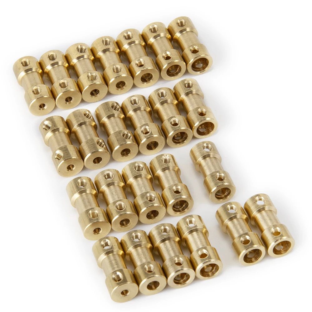 AXSPEED 10pcs Brass Flexible Motor Shaft Coupling Coupler Transmission Connector for Toy Model Boat Cardan Joint | Игрушки и хобби