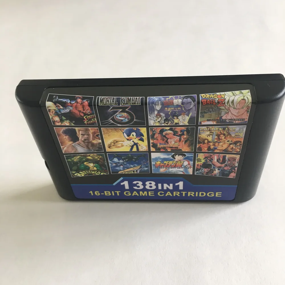 SEGA игры 138 в 1 игровой картридж 16 бит карточная игра для Сега Мега Драйв 2 Genesiss