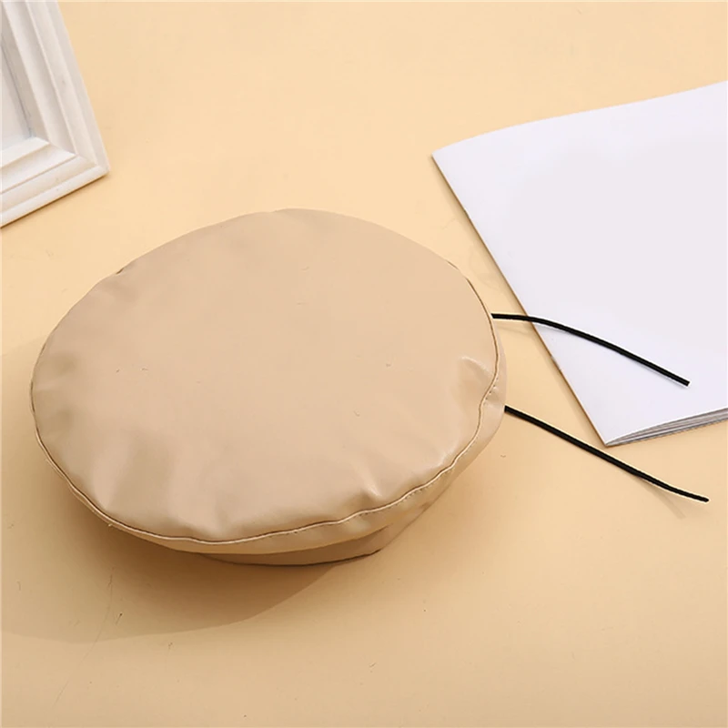 Береты женские из искусственной кожи модная художественная Кепка однотонные