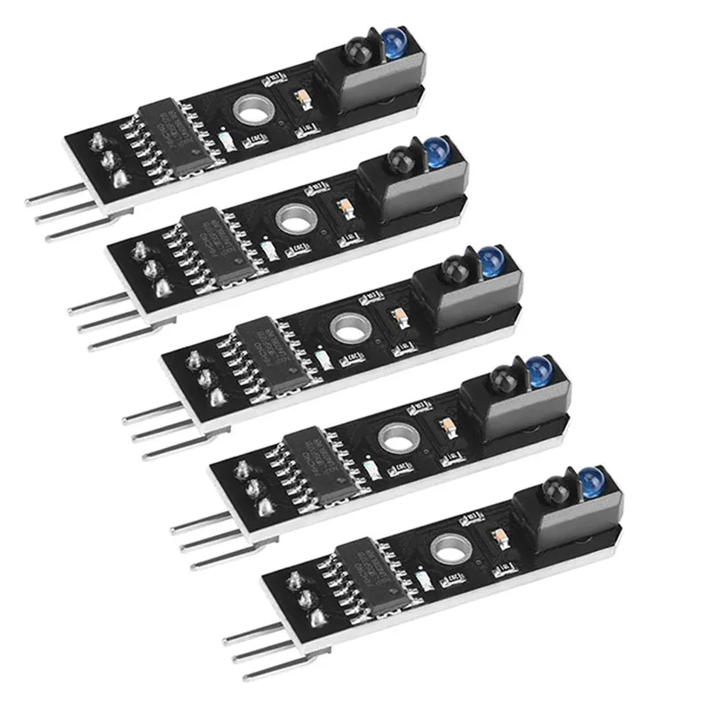 

Infrared Tracking Sensor Module 1-Channel Infrared Reflection Tracking Sensor Module Obstacle Avoidance Smart Car 5 Pcs