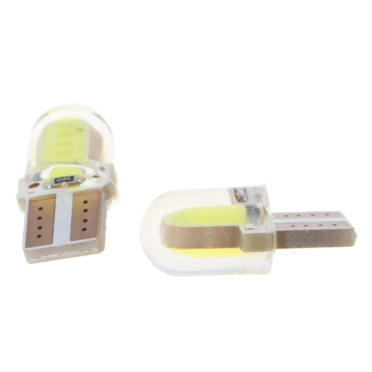 10 шт./лот T10 W5W COB 8 SMD светодиодная Автомобильная лампочка Canbus кремнезема яркая