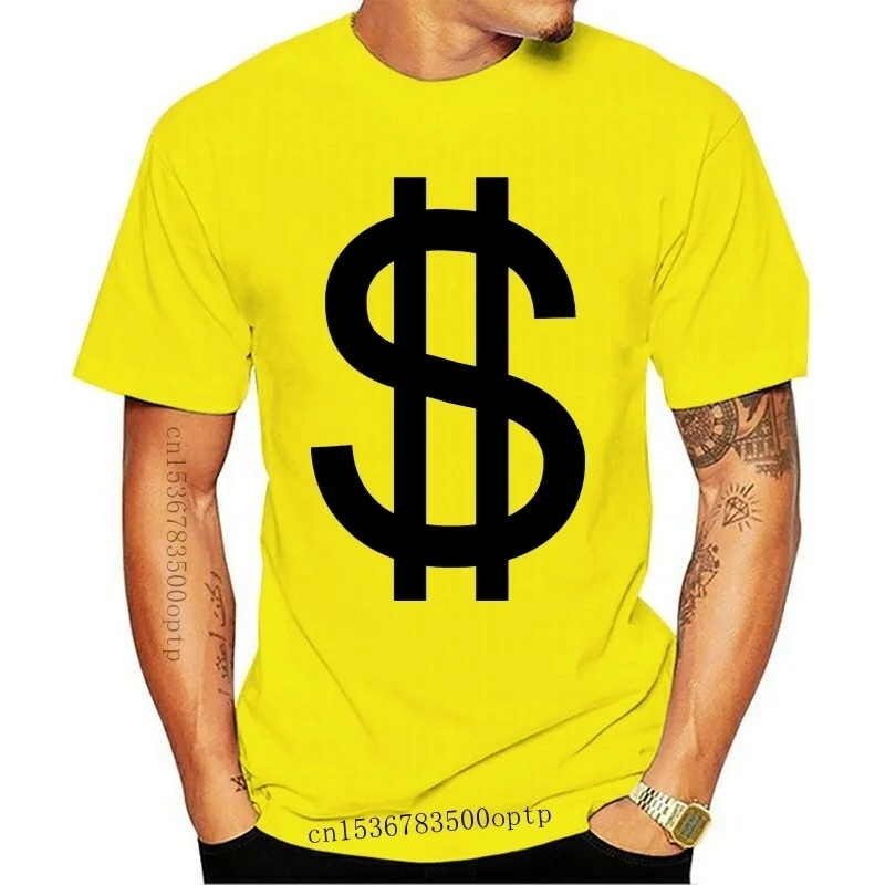 

Новая Большая мужская футболка с надписью доллара, дизайнерская мужская футболка с монетами, американскими, американскими, канадскими нали...